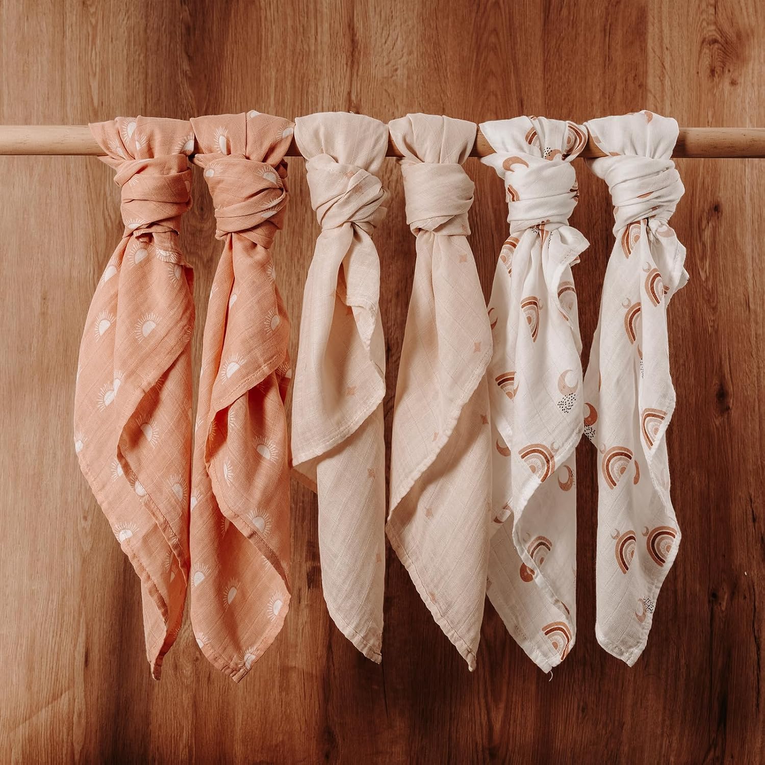 GLLQUEN BABY Muslin Squares Cloth for Baby, 6pack 70cm x 70cm Cotton Burp Cloths...
