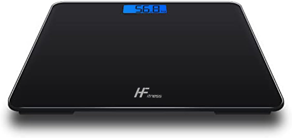 HomeFashion HFitness 28x28cm 180KG Digital Bathroom Scale Weighing Scales For Bo...