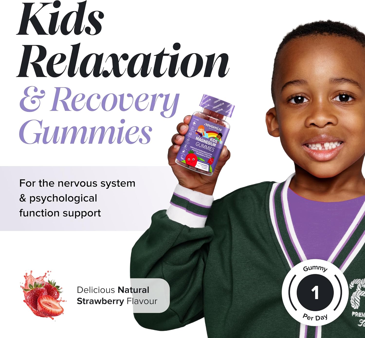 Kids Magnesium Gummies - 546 Mg Magnesium Citrate Providing 60 mg of Magnesium -...
