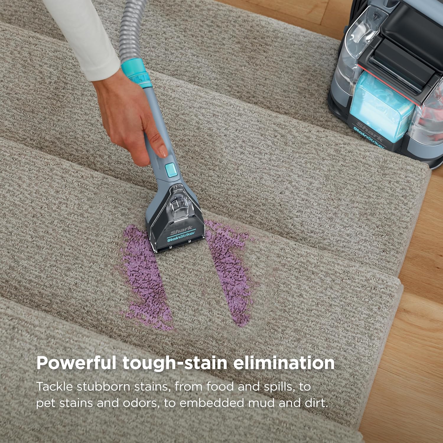 Shark StainStriker Portable Carpet Upholstery & Area Rug Cleaner, Stain & Odor R...
