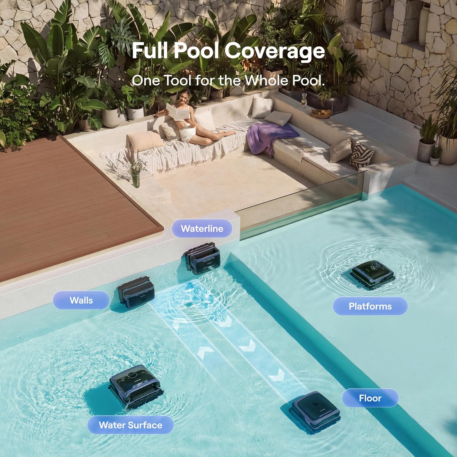(2026 New) Beatbot Sora 70 Pool Vacuum Robot, 360° Top-to-Bottom Cleaning, Smart...