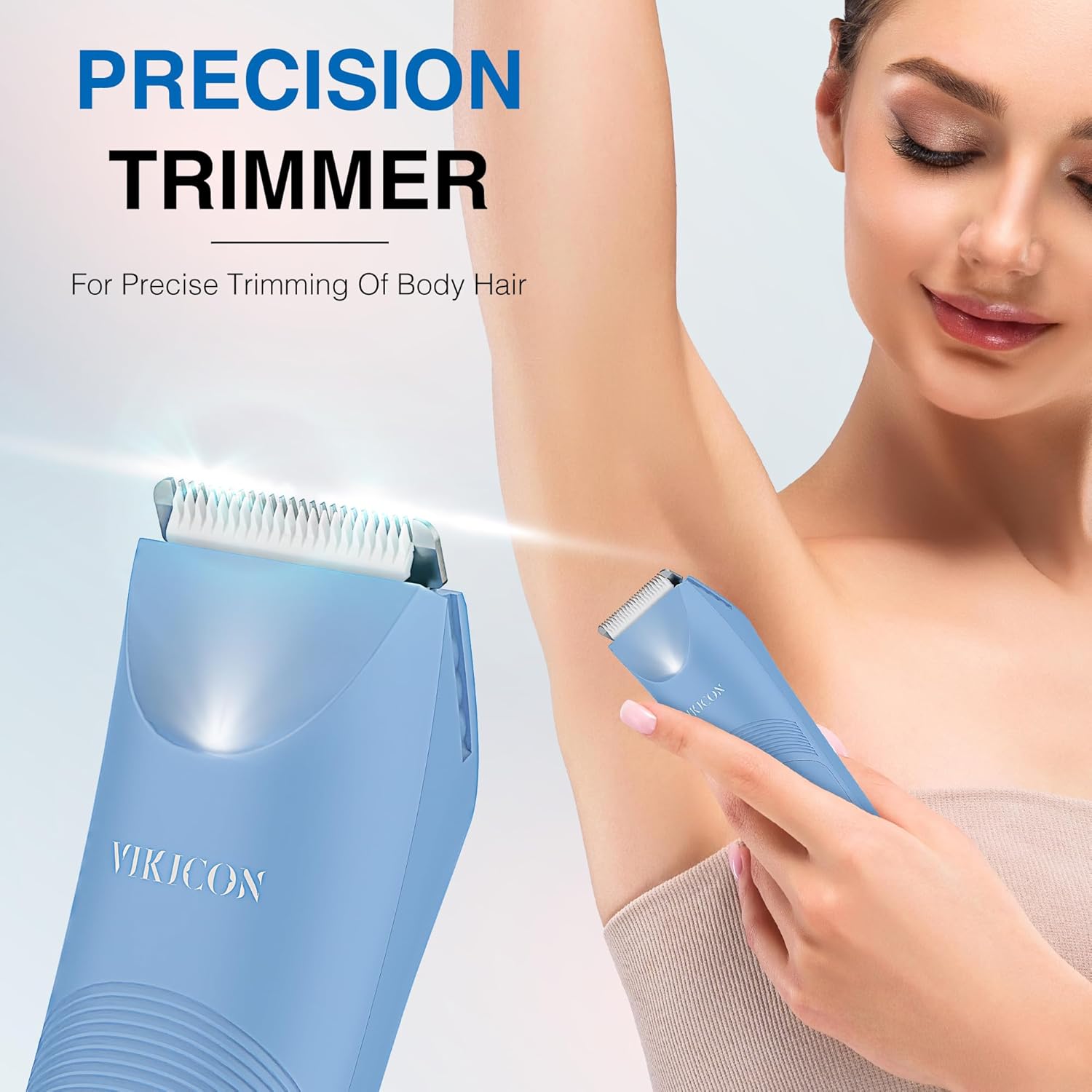 VIKICON Bikini Shaver Women, Electric Lady Shavers for Women Pubic Hair, IPX7 Wa...