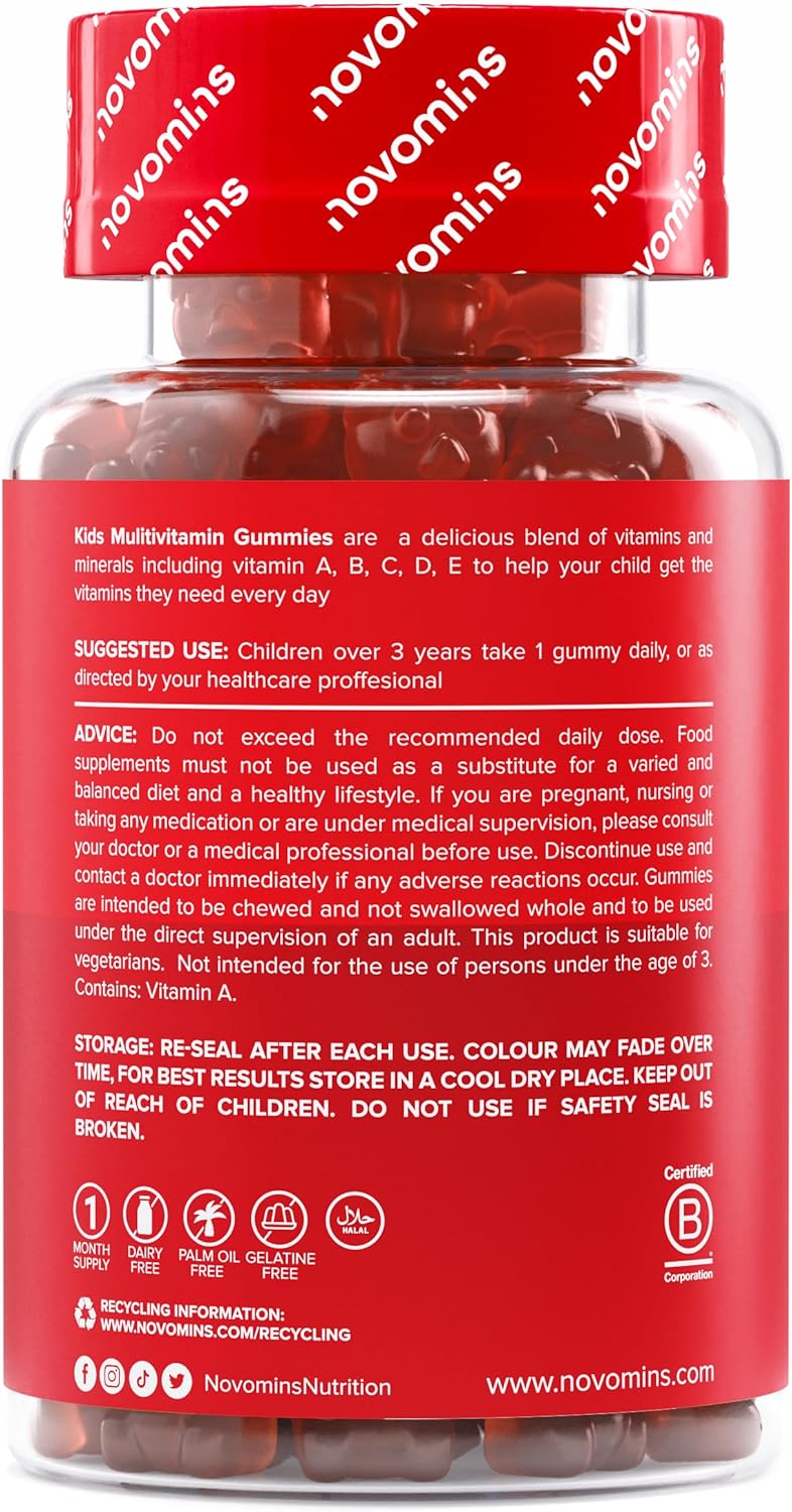 Kids Multivitamin Gummies - 13 Essential Kids Vitamins – 1 Month Supply - Chewab...