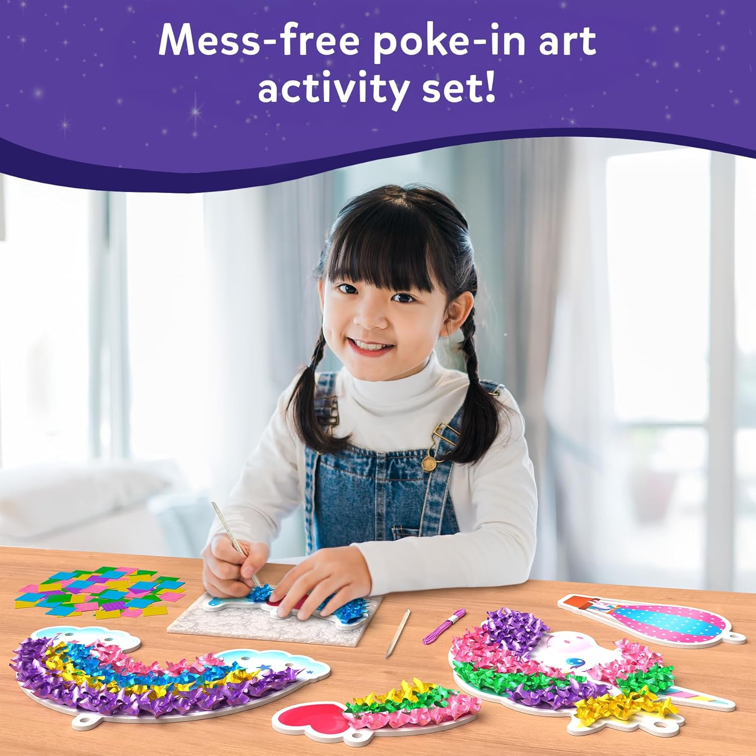 Creative Skillmatics Poke-in Art, Special Magical Unicorn Dream Decor, Mess-Free...