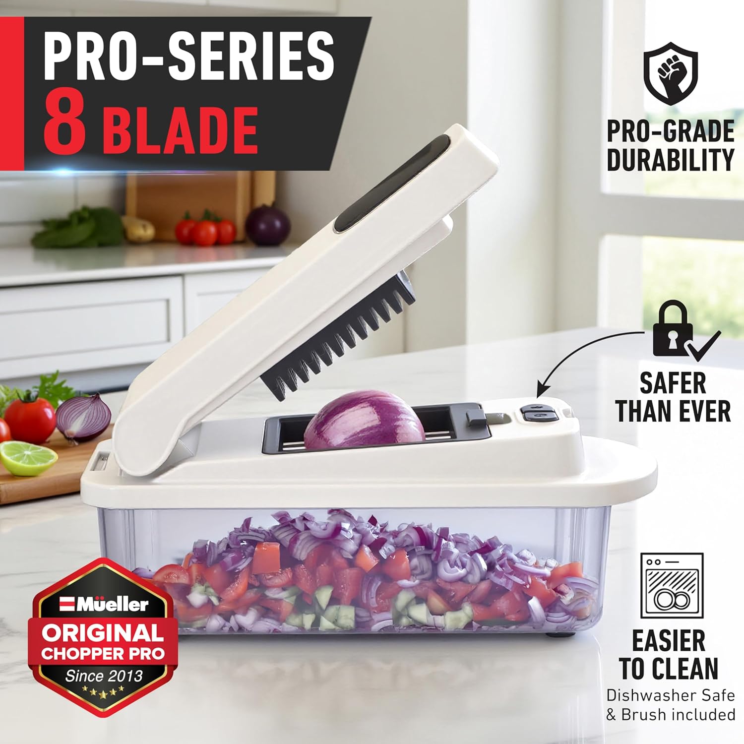 Mueller The Real Original Pro Chopper since 2013 Vegetable Chopper Mandoline Sli...
