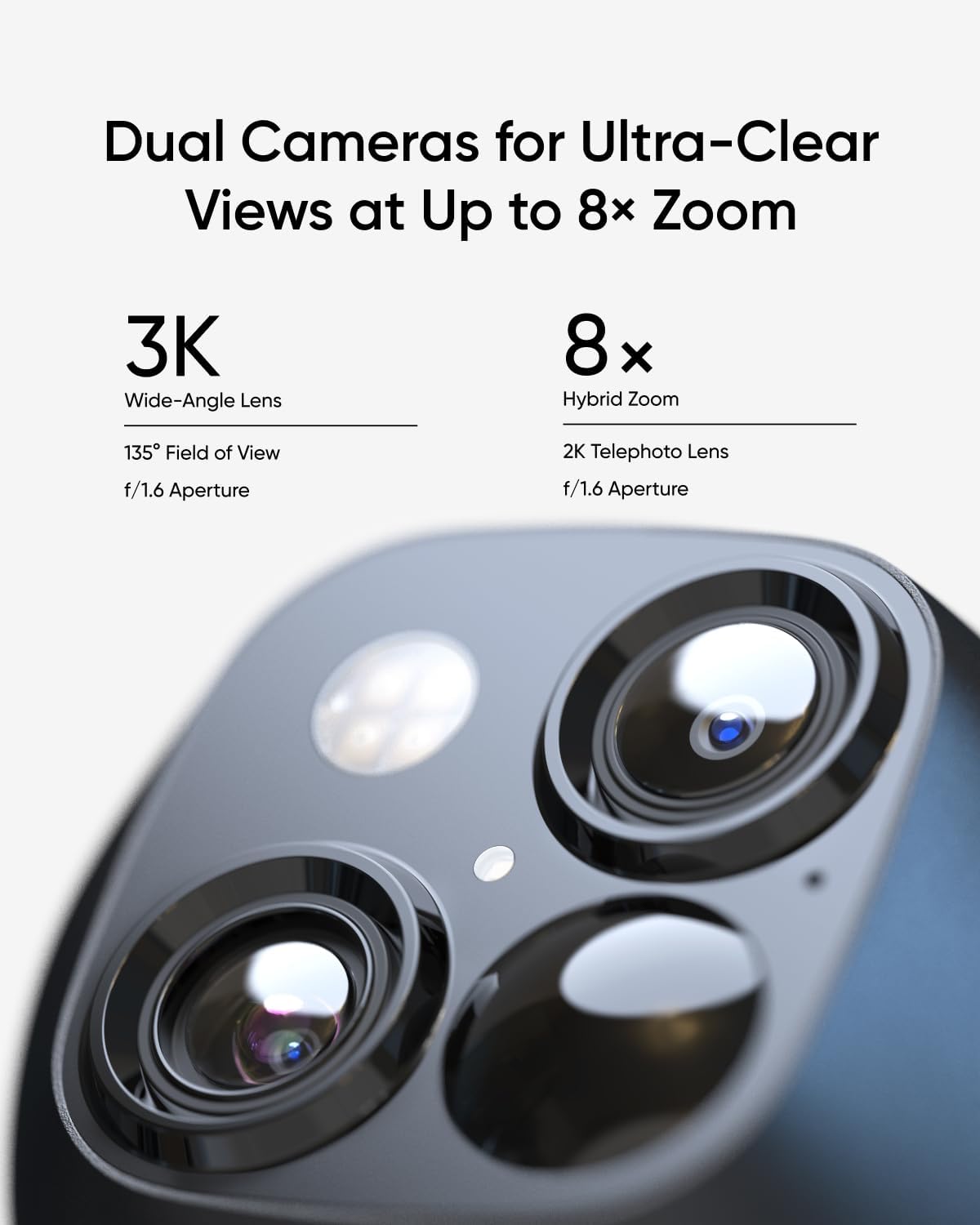 eufy Security SoloCam S340 Dual Cameras Solar Security Camera Outdoor Wireless,...