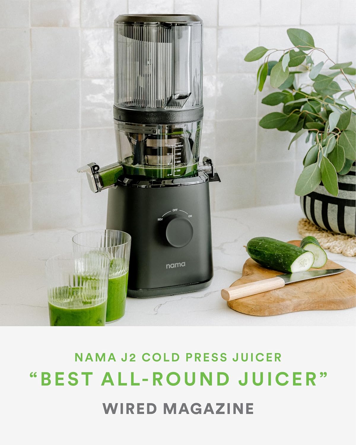 Nama J2 Cold Press Juicer – Self Feeding for Hands-Free Operation with Wide Mout...
