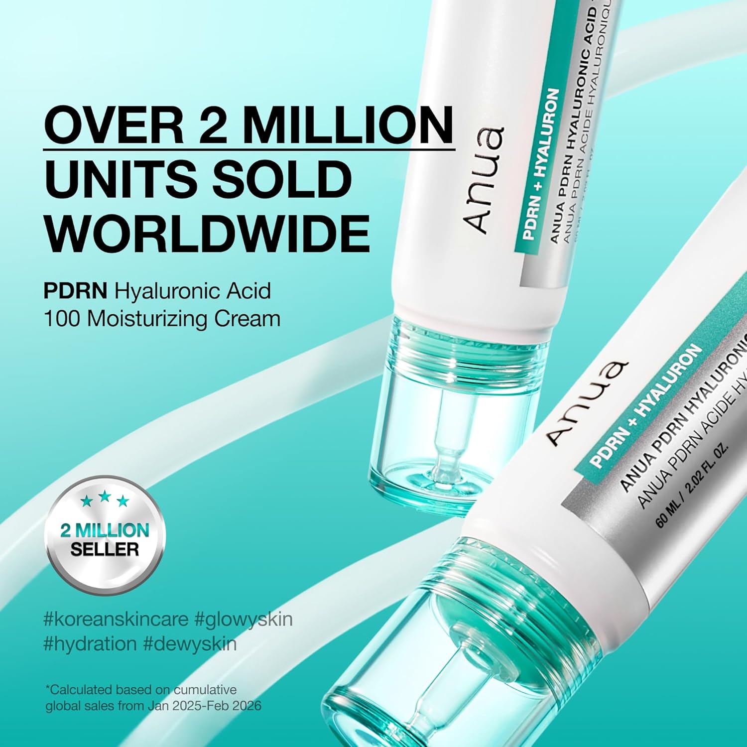 Anua PDRN Hyaluronic Acid 100 Moisturizing Cream, Lightweight, Non-Greasy Hydrat...
