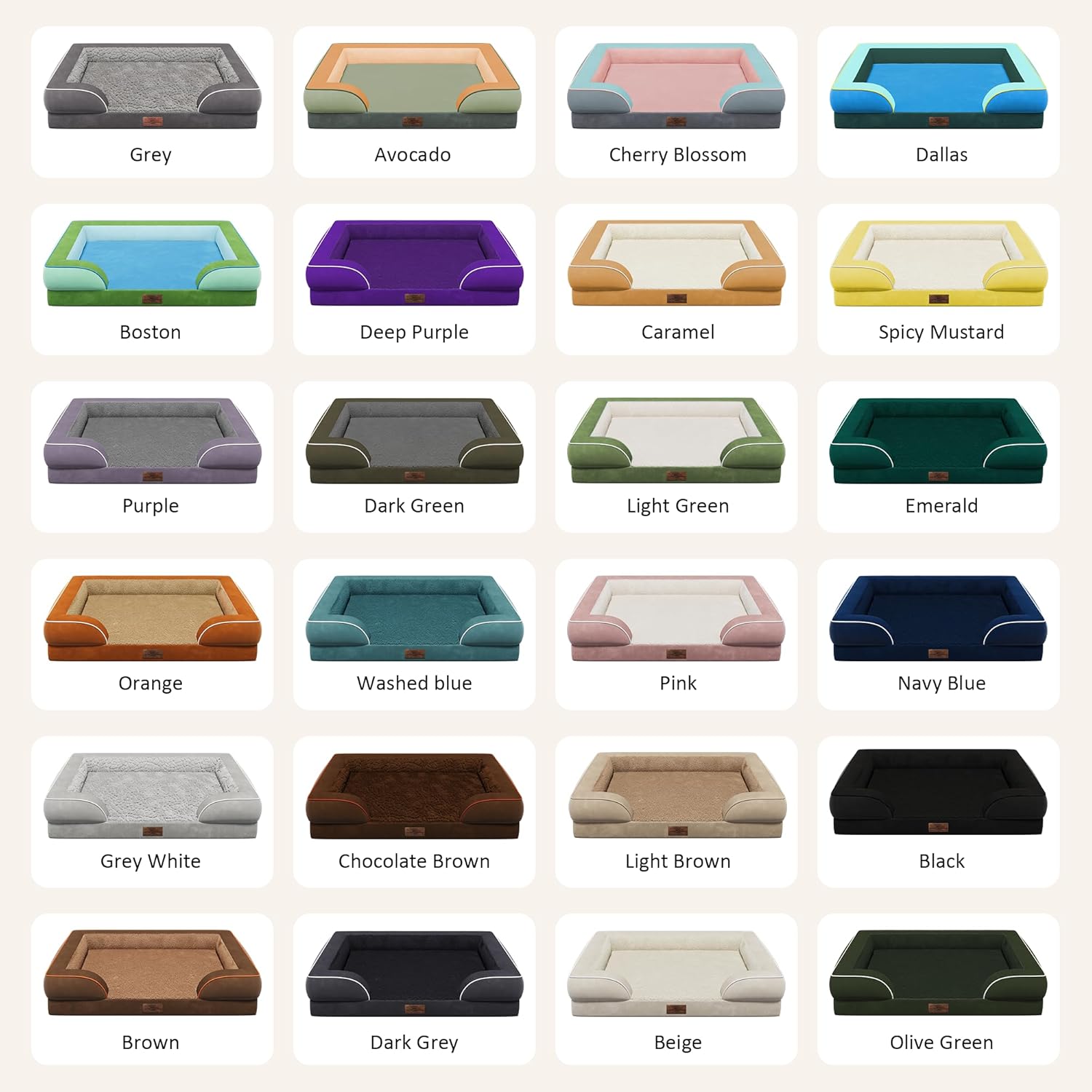 Comfort Expression Orthopedic Dog Bed for Extra Large Dogs 42x30 Inch, Waterproo...