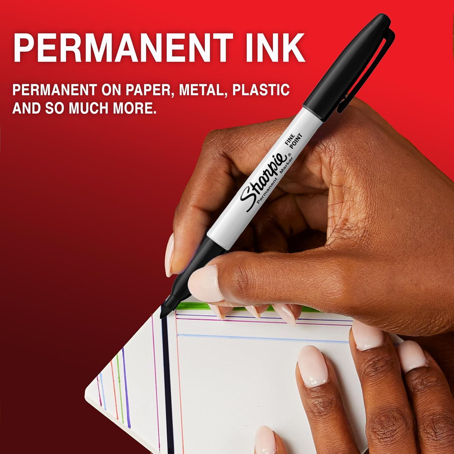 Sharpie Permanent Markers | Fine Point for Bold Details | Assorted Colours | 12...