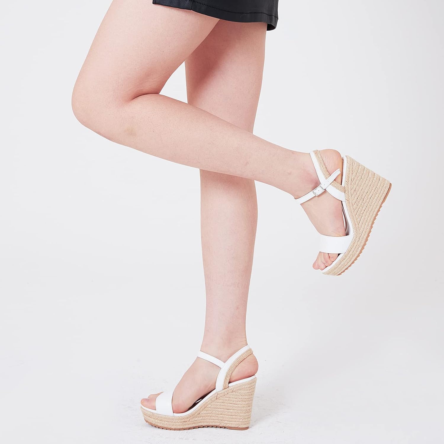 mikarka Women's Espadrille Wedge Sandals: Ankle Strap Platform Open Toe Wedges -...