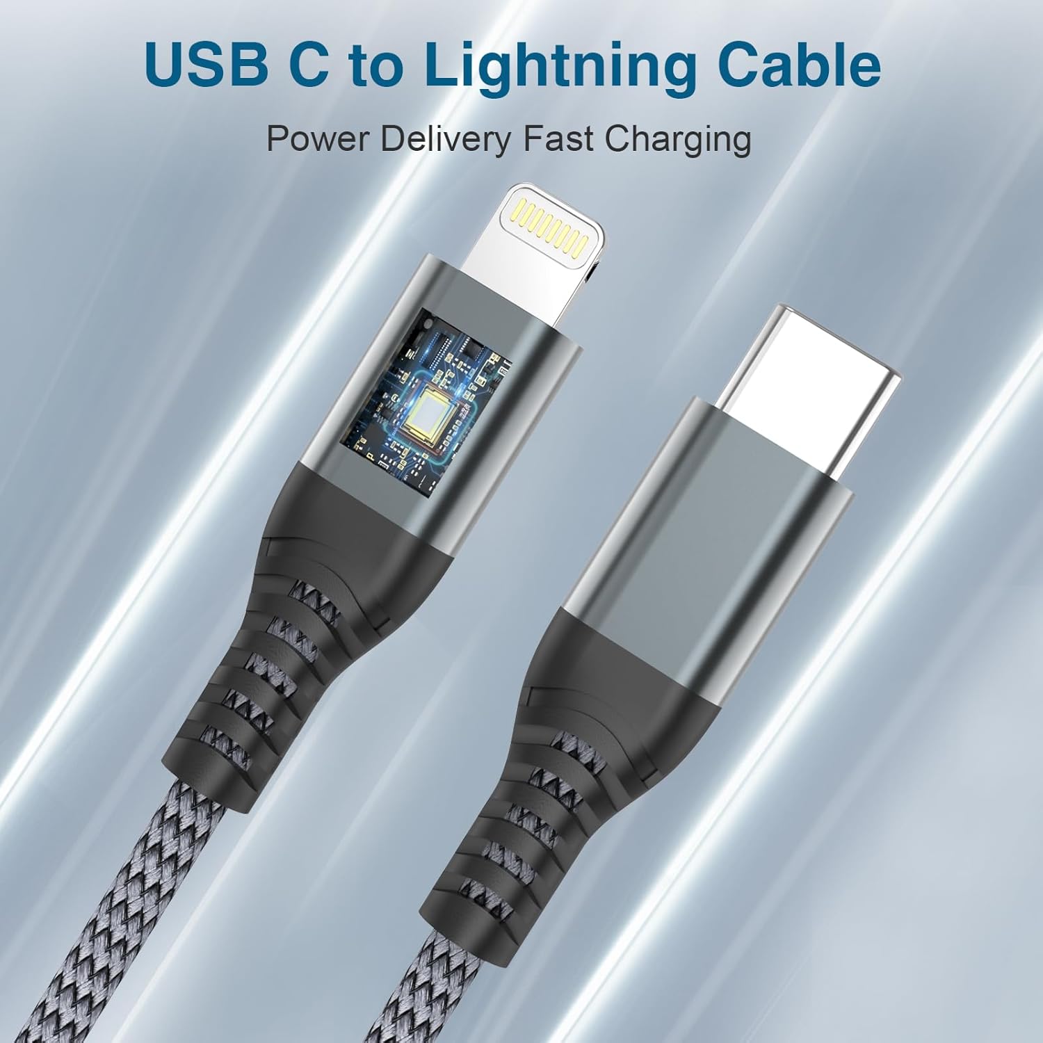 USB C to Lightning Cable 2Pack 1M Apple MFi Certified iPhone Charger Cable USB C...