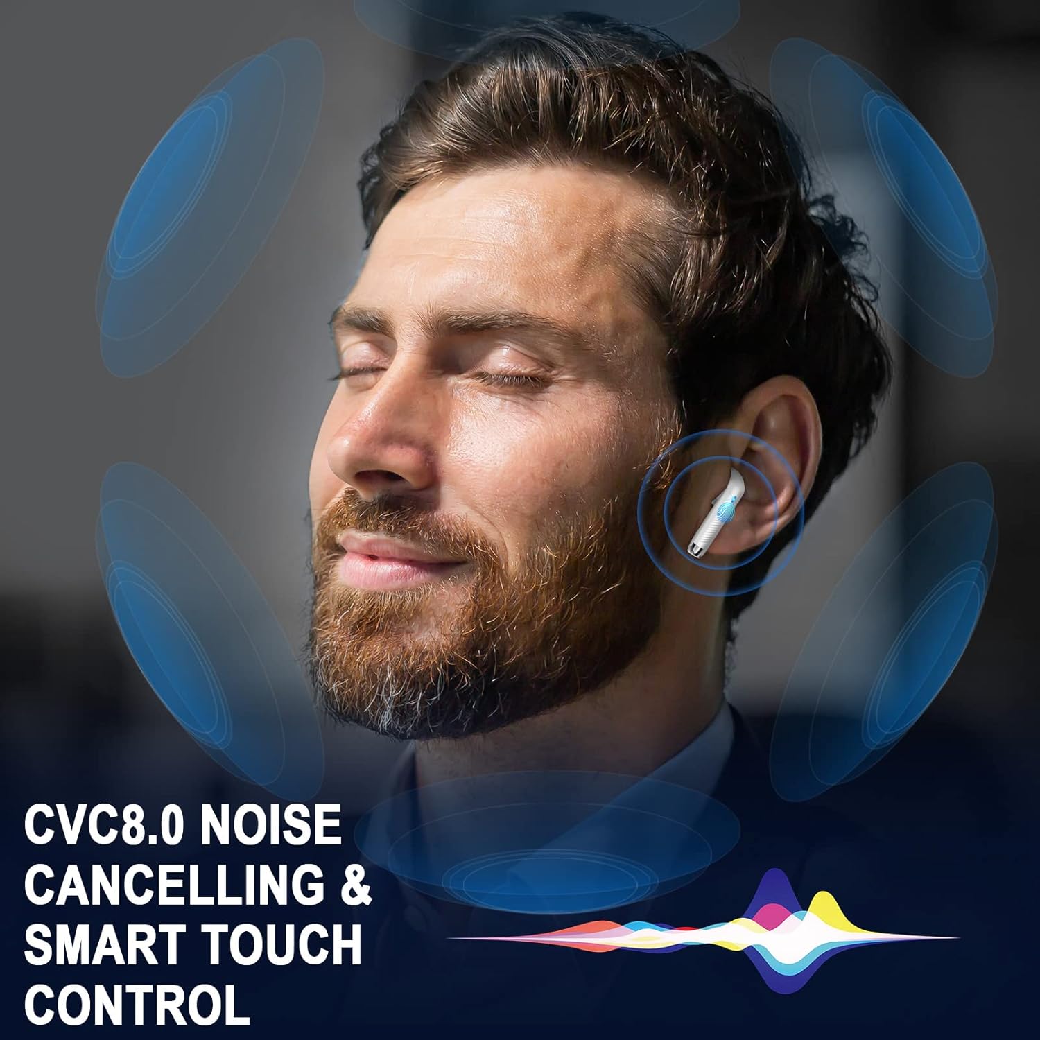 Wireless Earbuds, Bluetooth 5.4 Headphones in Ear with 4 ENC Noise Cancelling Mi...