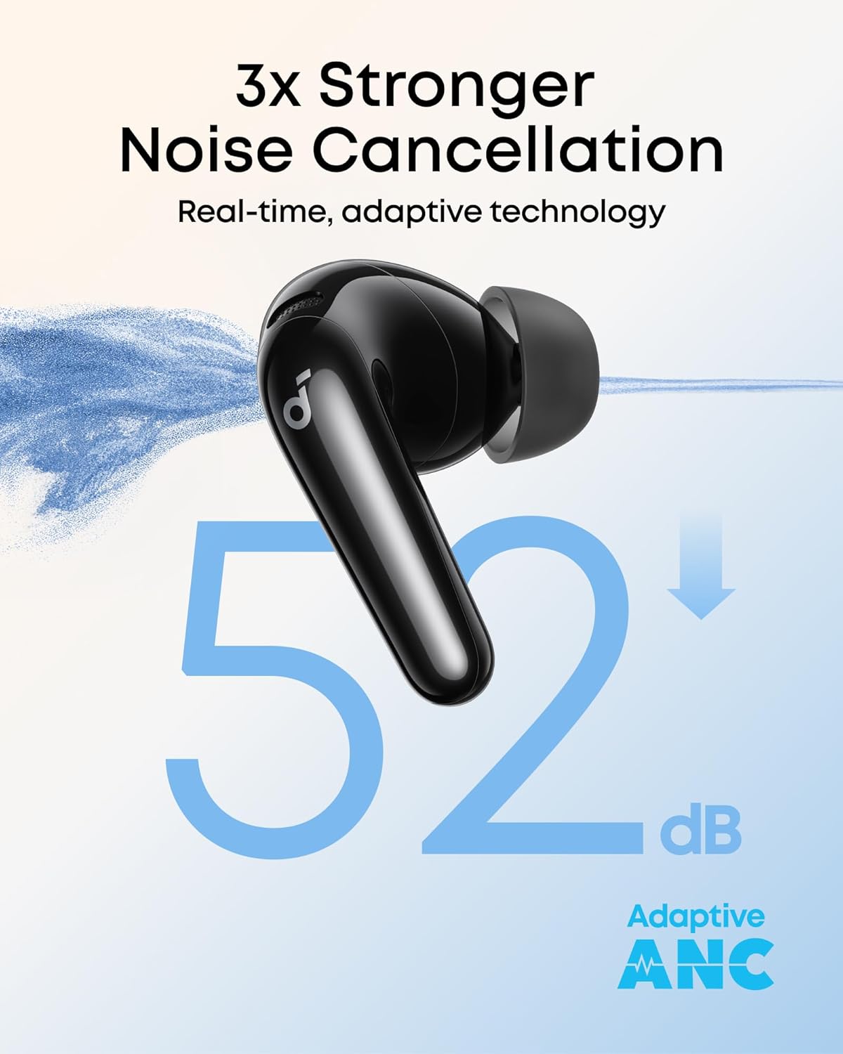 soundcore P31i by Anker, Real-Time Adaptive Noise Cancelling, Hi-Res Sound, Wire...
