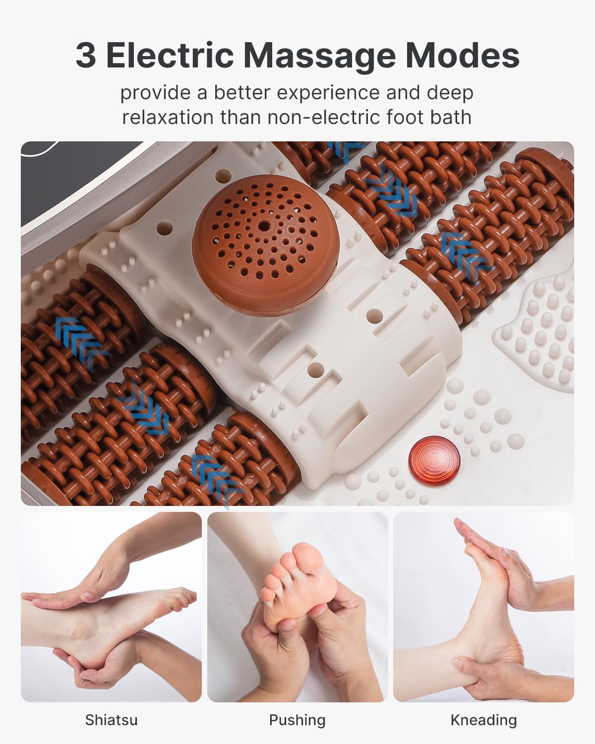 RENPHO Foot Spa and Massager with Heater, Gifts for Women, Foot Spa with Auto Ro...