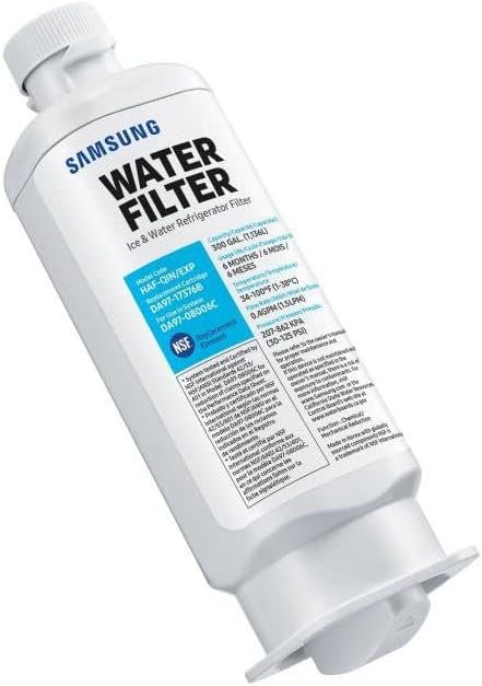 Samsung HAF-QIN/EXP Genuine Refrigerator Water Filter, Reduces 99% of Harmful Co...