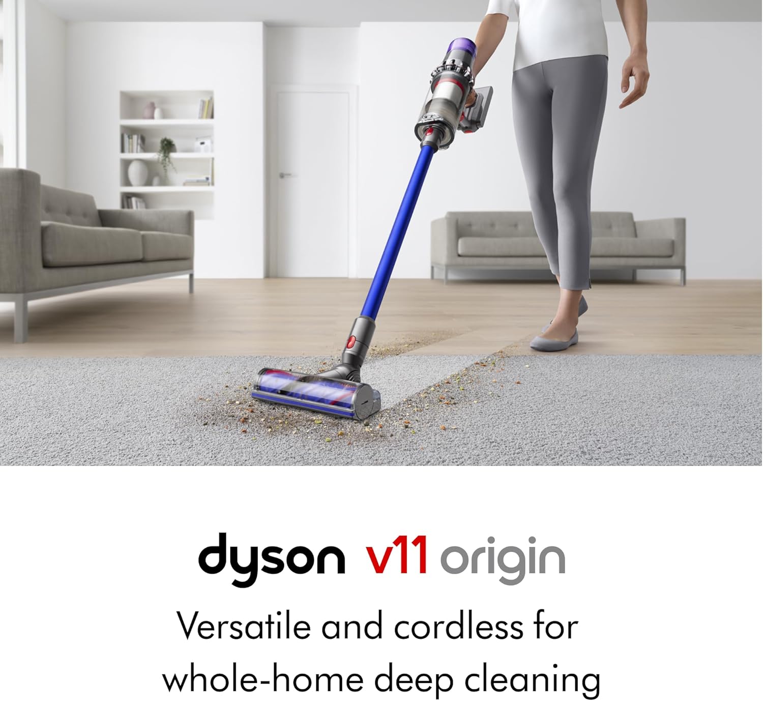 Dyson V11 Origin Cordless Vacuum, 185AW, 3 Power Modes, Up to 60 Minutes,² Deep...