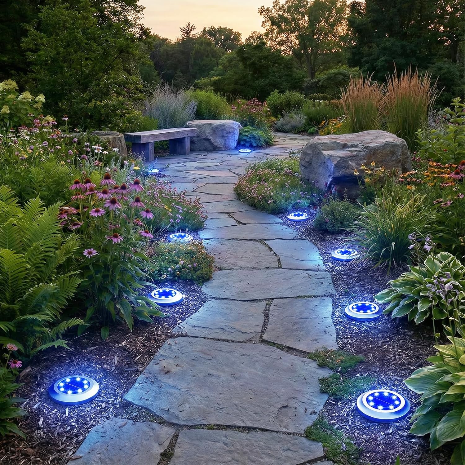 High-Quality ZFITEI Solar Lights, Durable Outdoor Garden Solar Ground Lights, Sp...