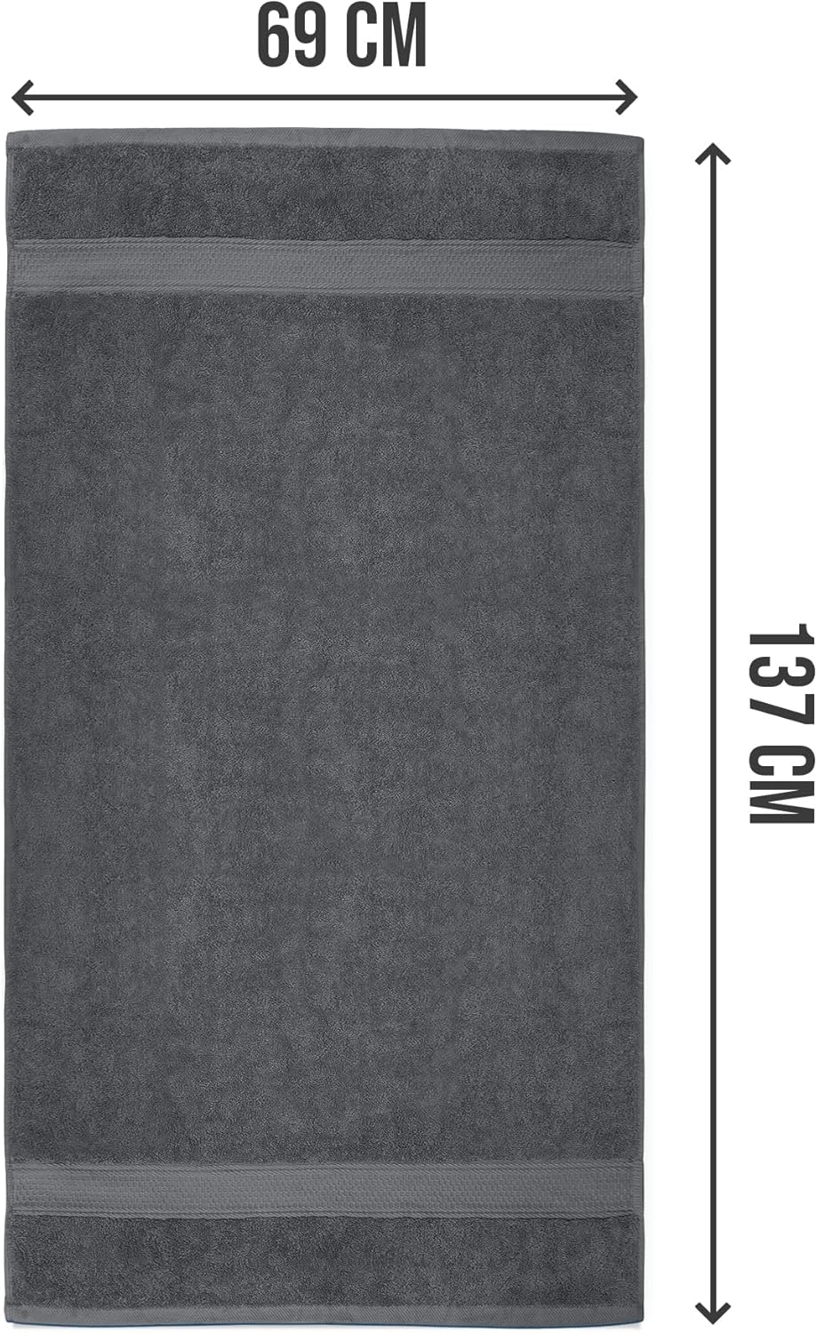 Utopia Towels - 4 Piece Bath Towels Set (69 x 137 CM) - Premium 100% Ring Spun C...