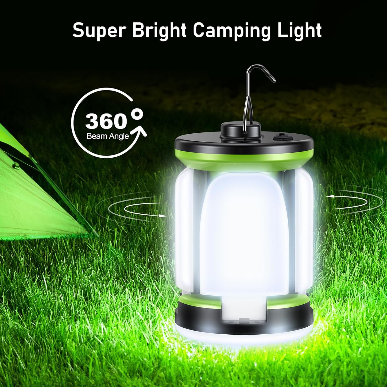 Blukar Camping Lantern Rechargeable, 2000 Lumen Ultra Bright Camping Lights Lamp...