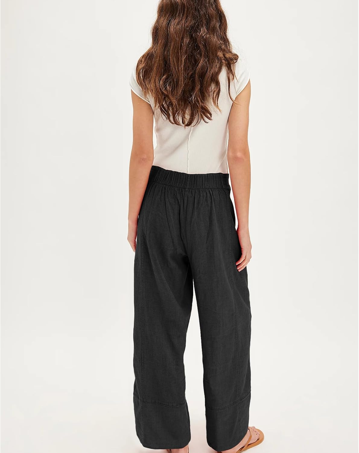 Linen Pants for Women, Special Cotton Baggy Boho Casual Palazzo Pants, Affordabl...