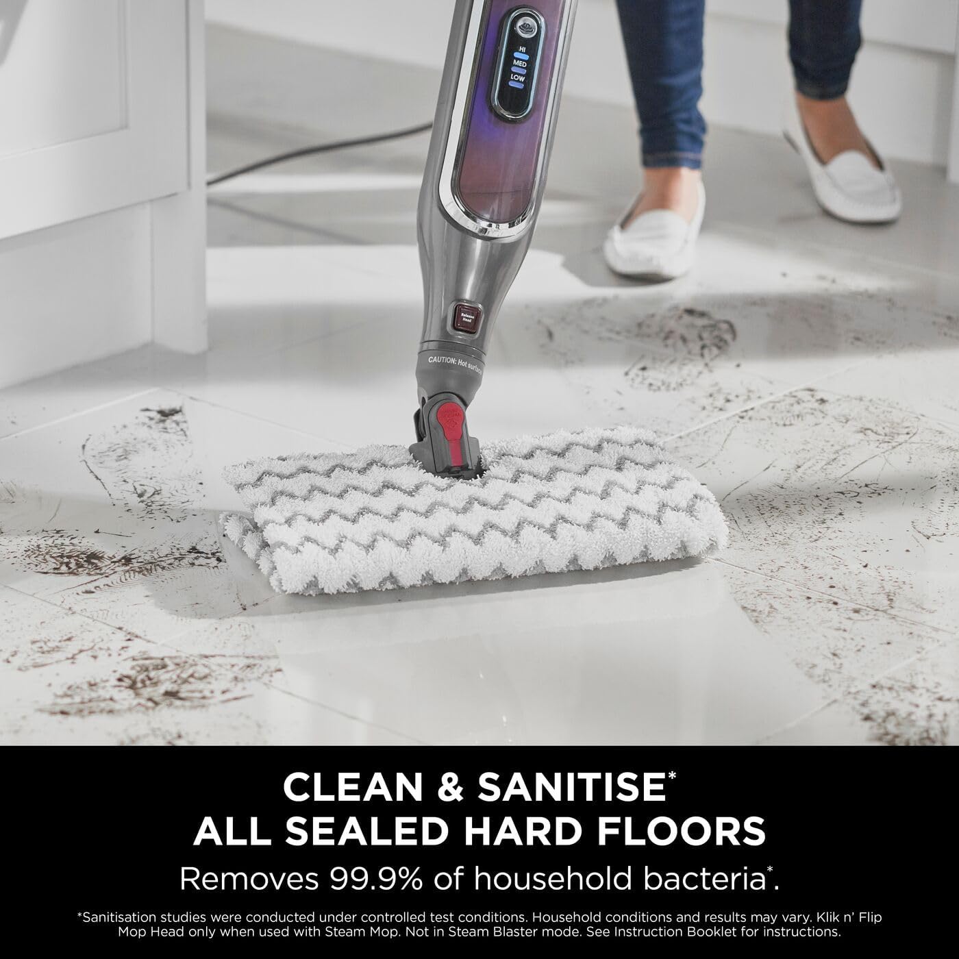 Shark Automatic Klik n' Flip Steam Mop for Hard Floors with Intelligent Steam Co...
