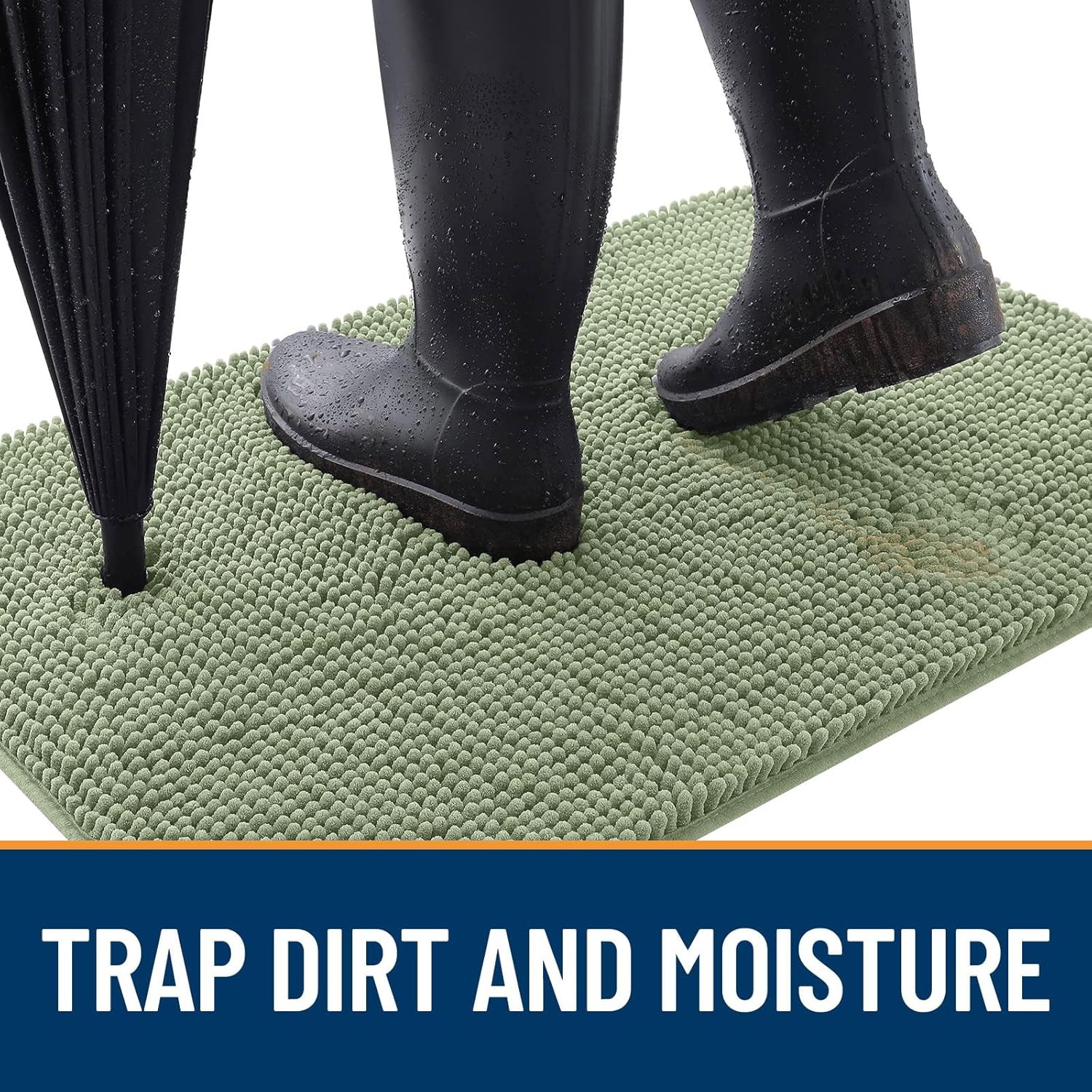 OLANLY Dog Door Mat, Special Dog Mat for Muddy Paws, Absorbent Non-Slip Dog Mat...