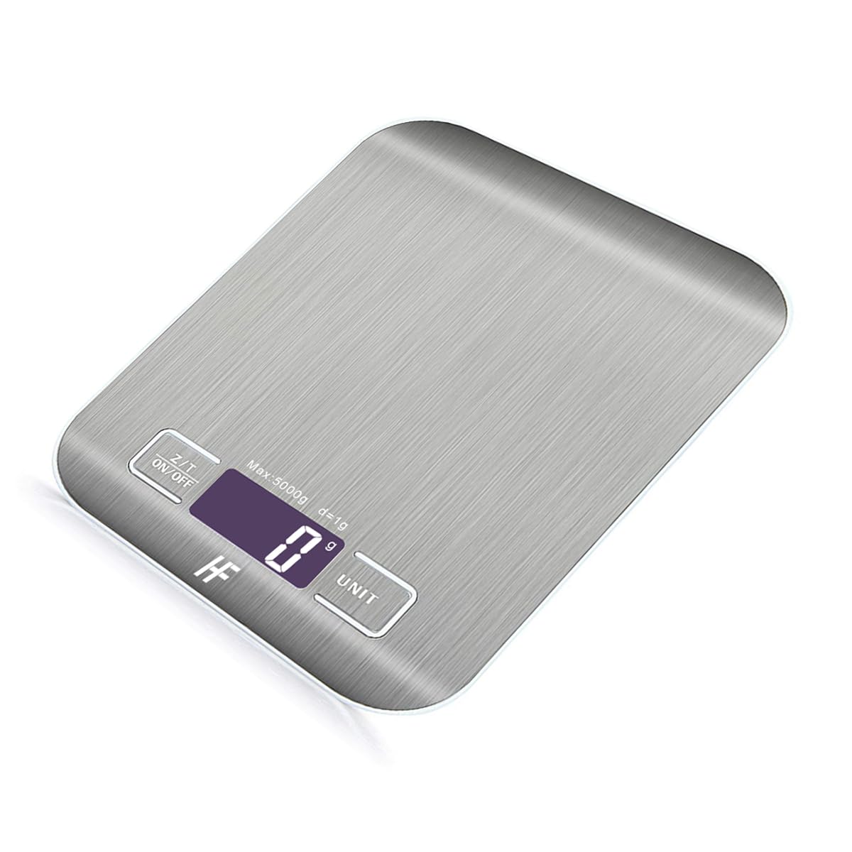 HomeFashion 5kg 1g 11lb Digital Kitchen Scales Food Scale with stainless steel P...