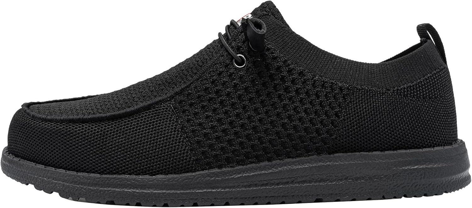 LARNMERN Steel Toe Loafers, Special Lightweight Comfortable Slip On Sneakers, In...