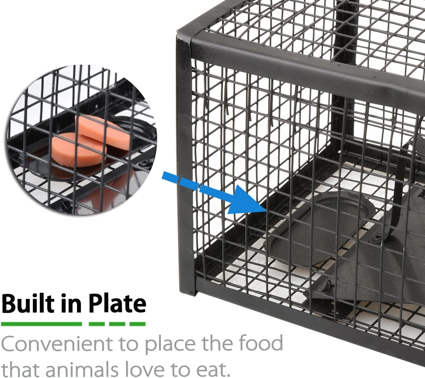 2-Pack Humane Live Mouse Rat Traps for Indoors and Outdoors (Black)