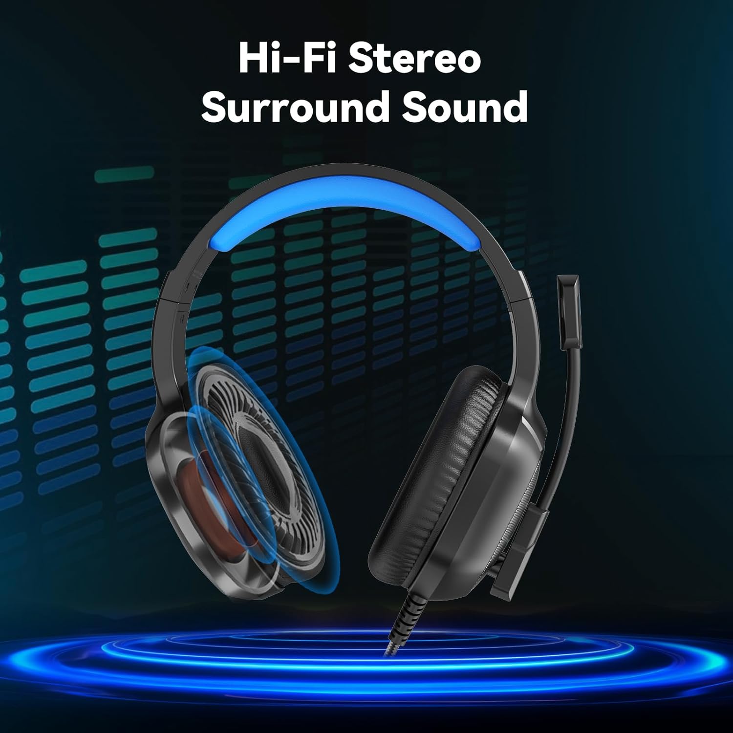 A36 Gaming Headset with Microphone for Pc, Xbox One Series X/s, Ps4, Ps5, Switch...
