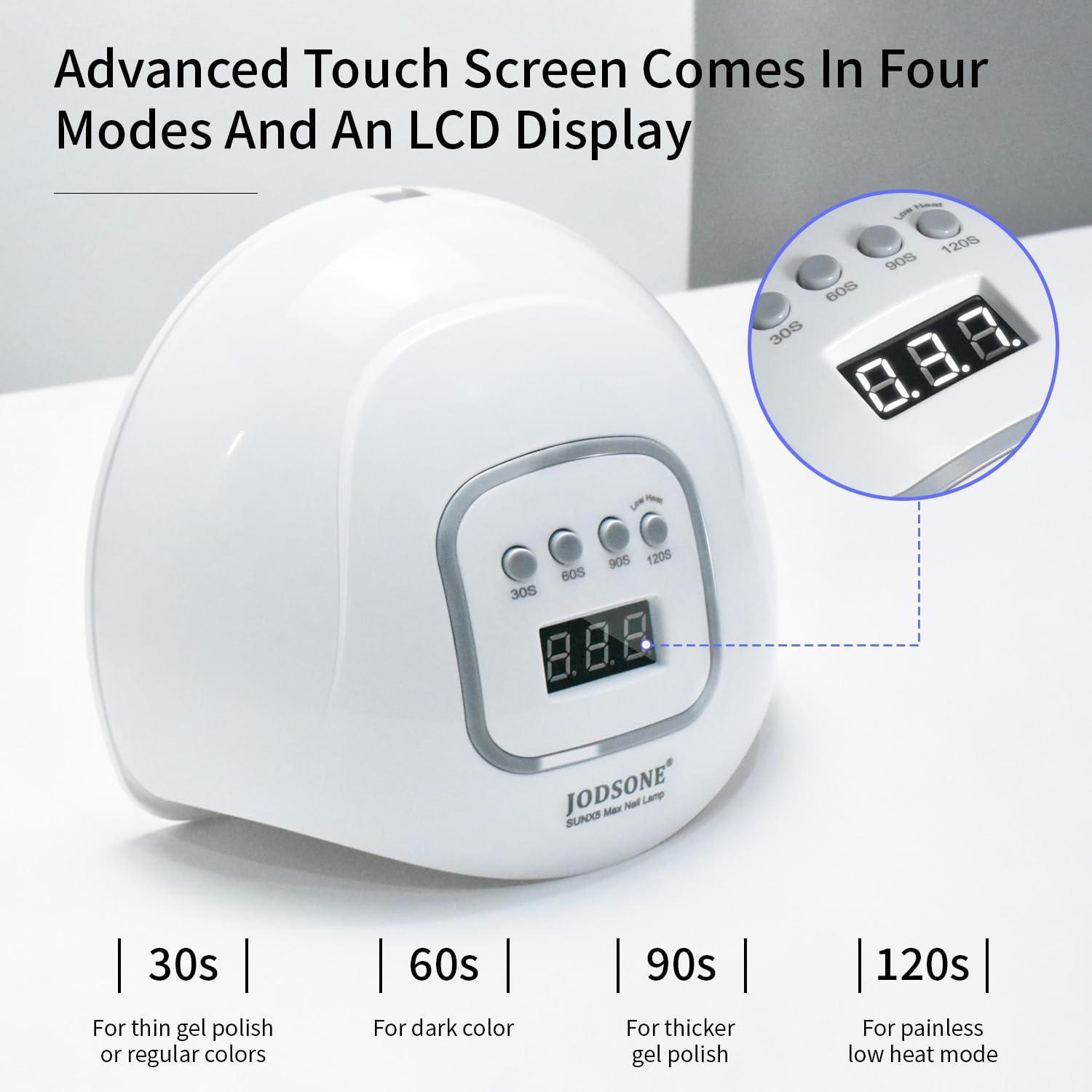 JODSONE UV LED Nail Lamp, High-Quality Nail Dryer for Gel Polish, Innovative Gel...