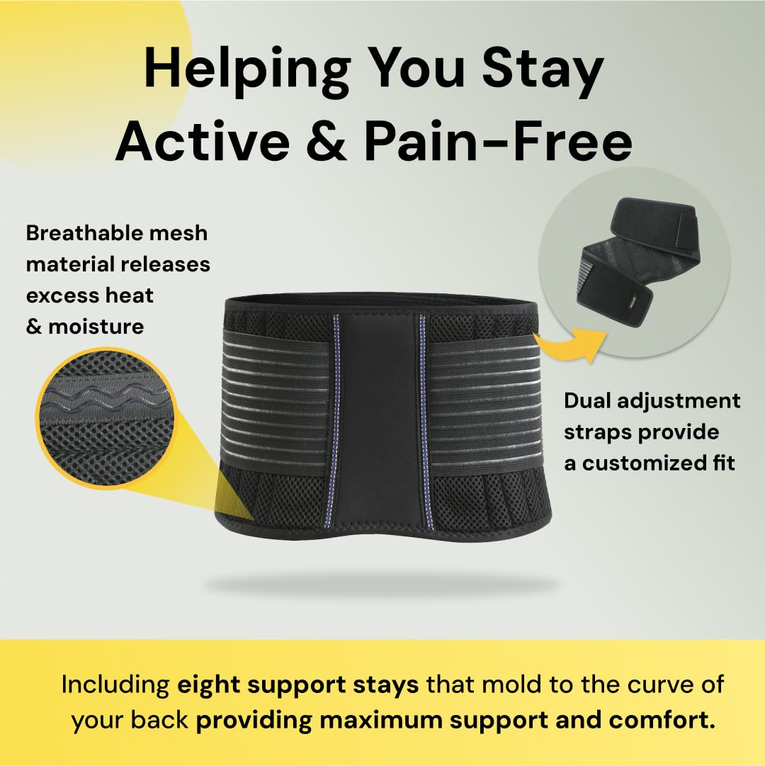 High-Quality BraceUP Back Support Belt, Innovative Back Brace for Men and Women,...