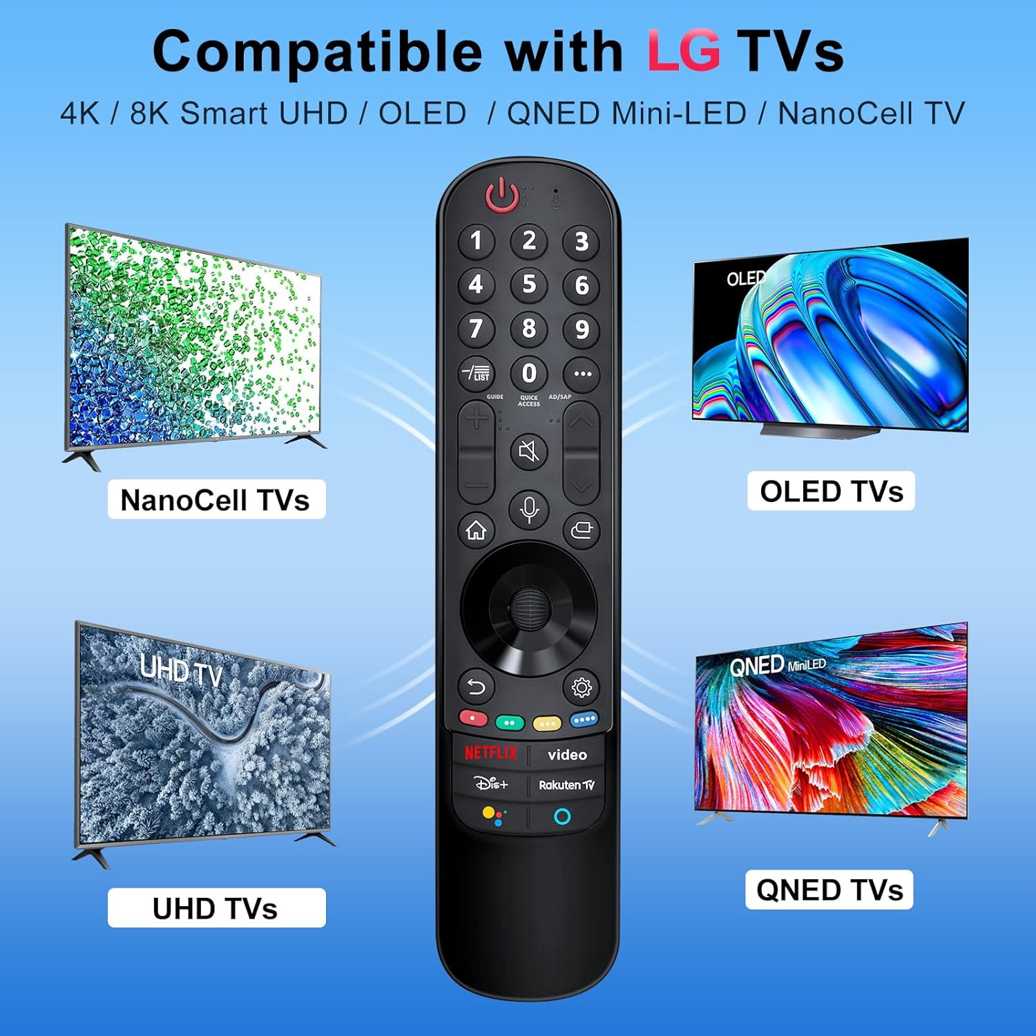 for LG-Magic-Remote, Replacement for LG-Smart-TV-Remote-Control, Universal for M...