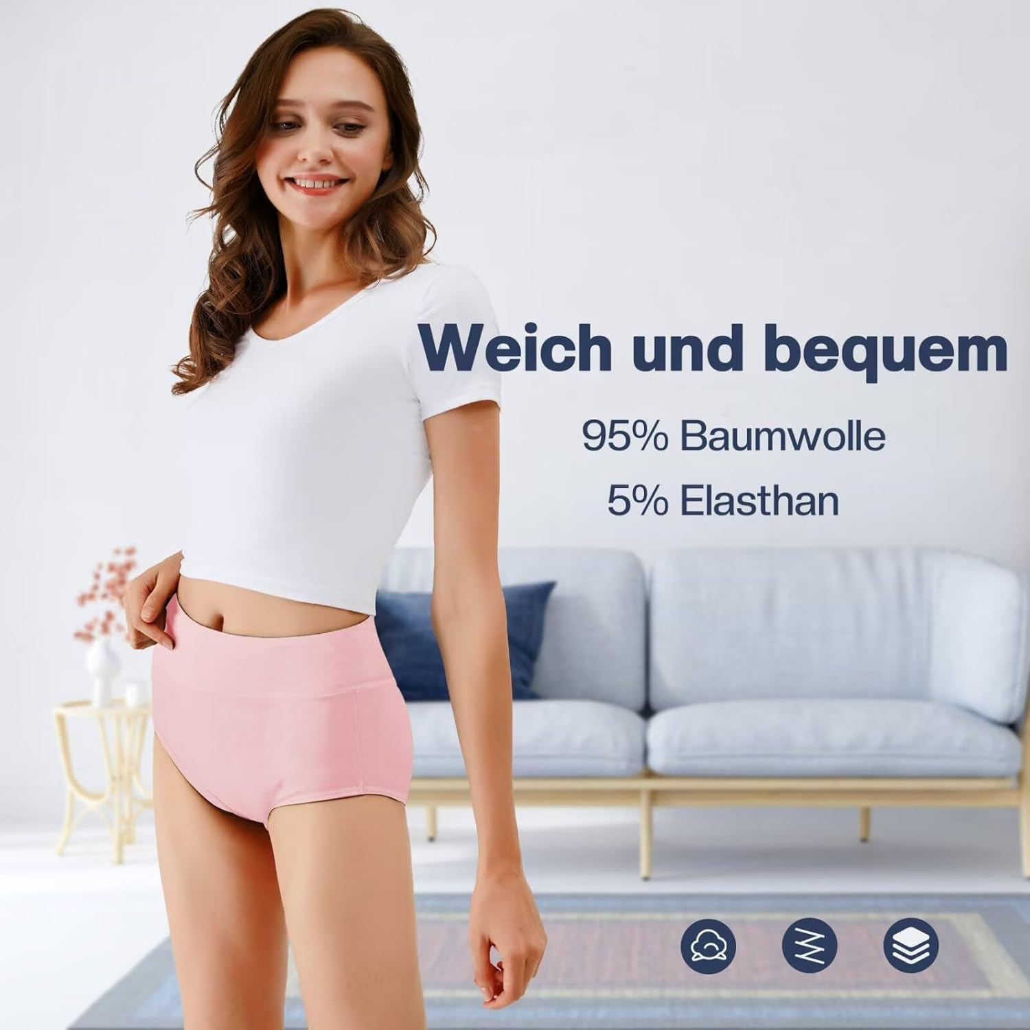 Underwear for Women, High-Quality Women Knickers, Special Ladies Full Briefs, So...