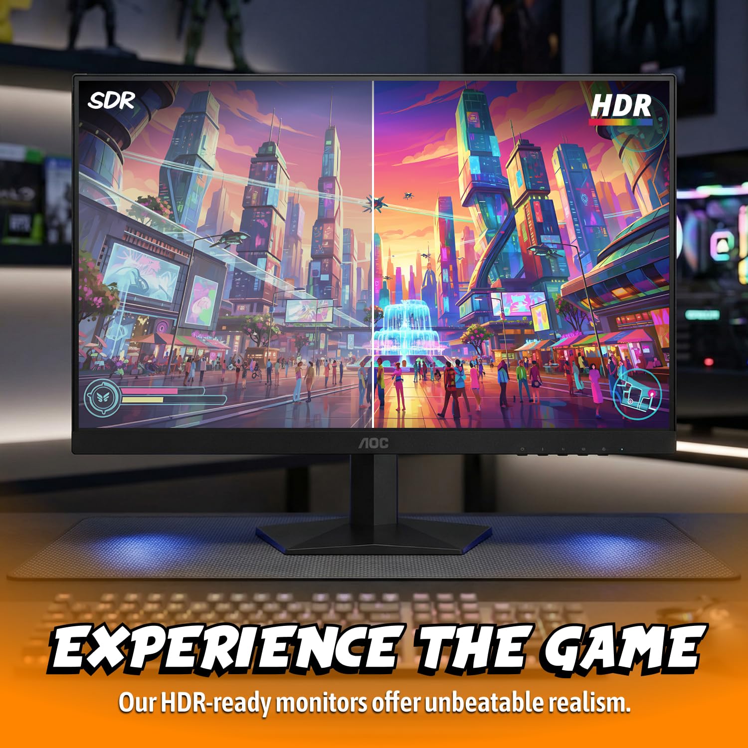 AOC 27 Inch QHD Gaming Monitor 240Hz 0.3ms, Overcl...