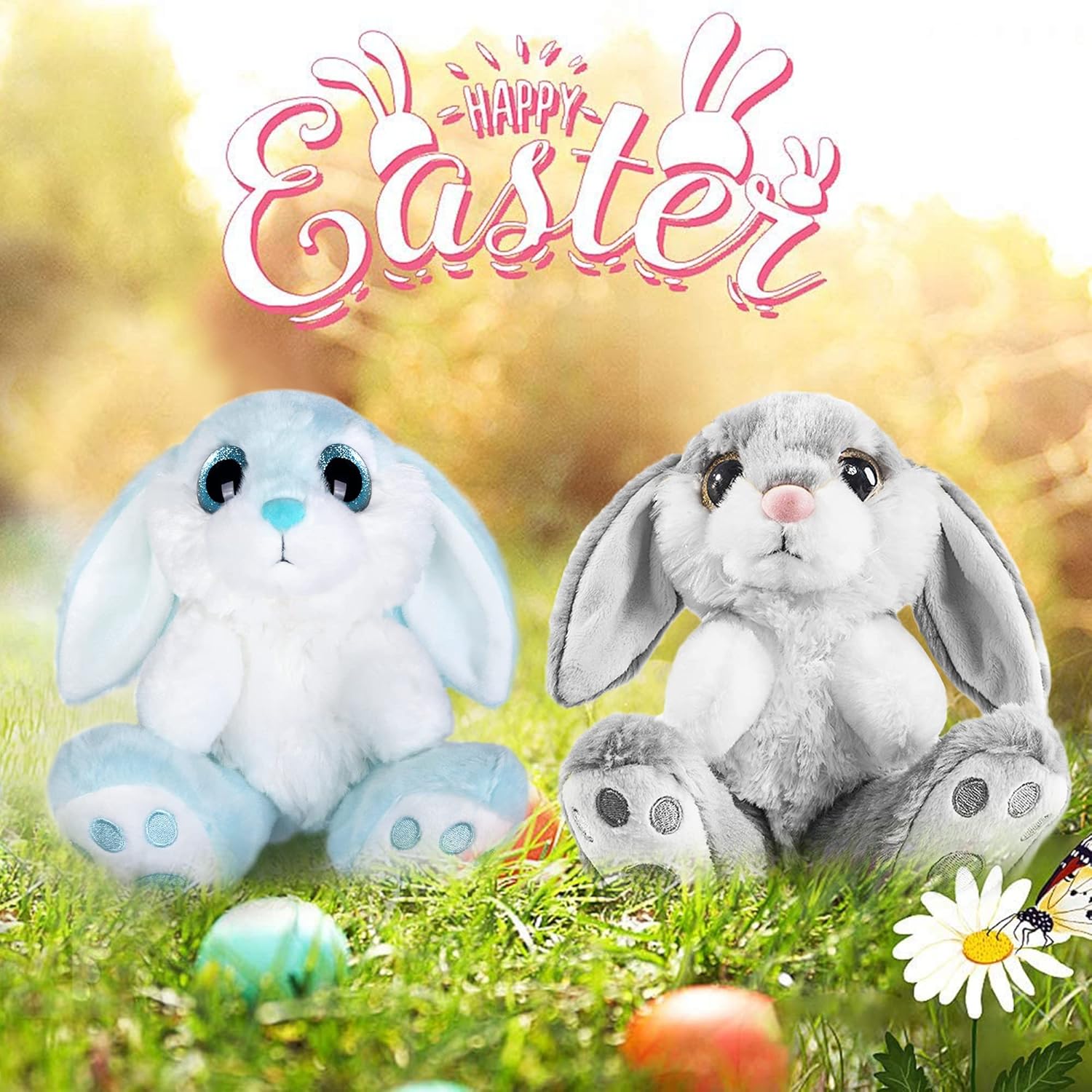 My OLi Easter Bunny Teddy 7" Plush Toy, Special Rabbit Plush Toy for Kids, Uniqu...