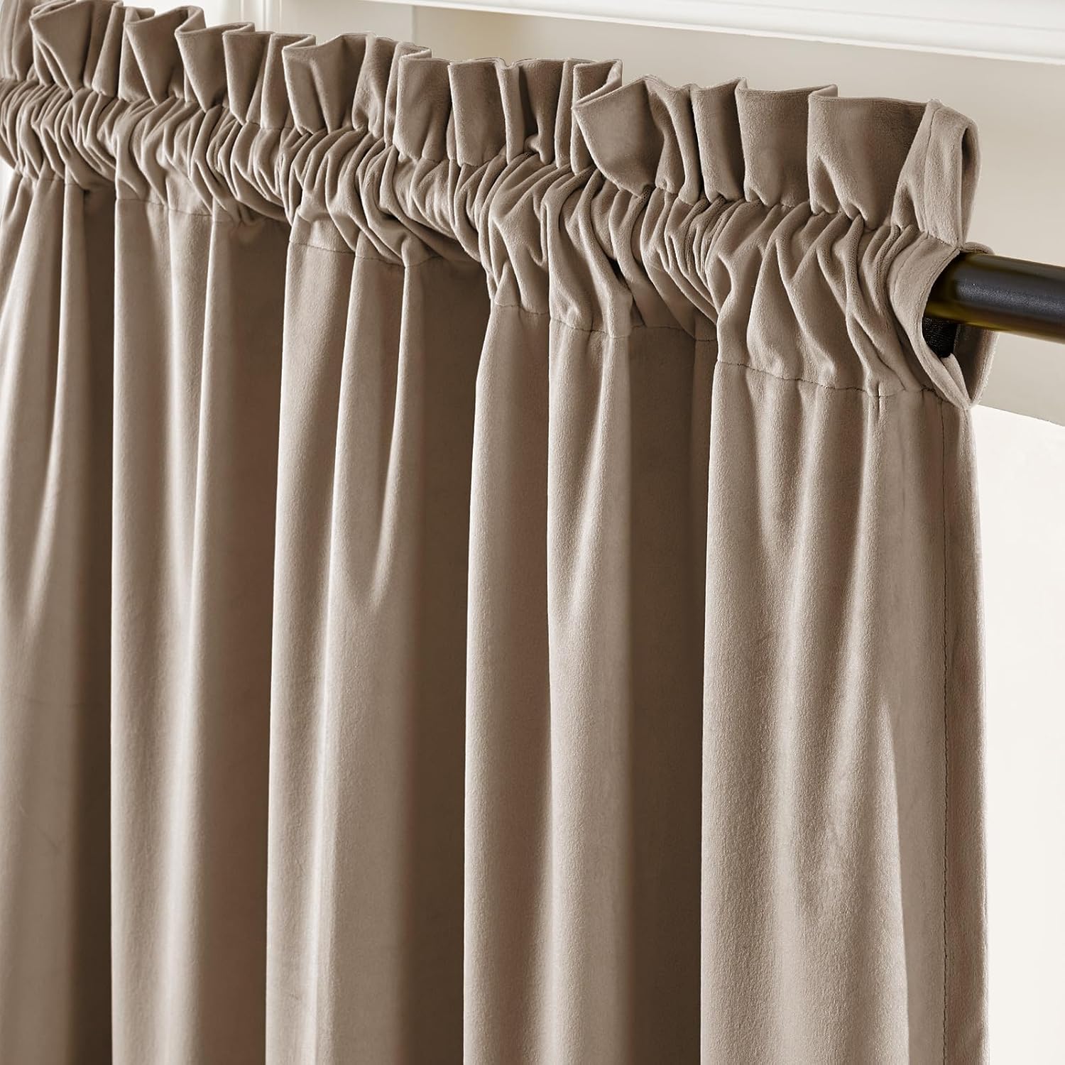 Lazzzy Velvet Blackout Curtains, Special Thermal Insulated Room Drapes, Luxury W...