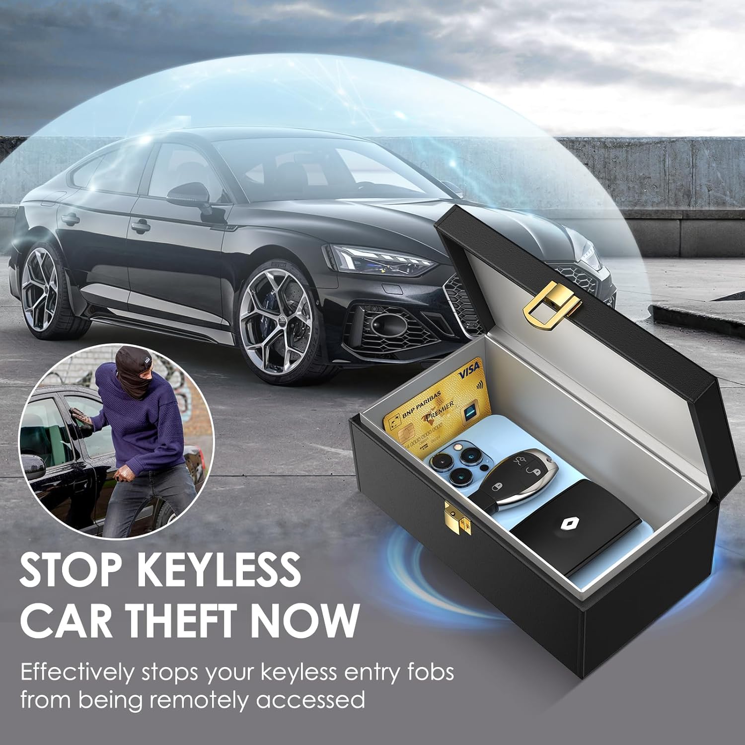 High-Quality Lanpard Faraday Box, Special Extra Large Signal Blocking Box for An...