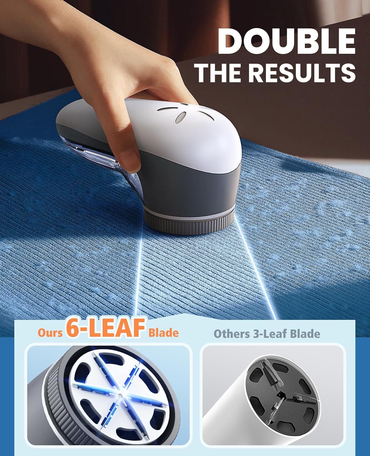 POPCHOSE Lint Remover, Bobble Remover for Clothes, Rechargeable Fabric Shaver, E...