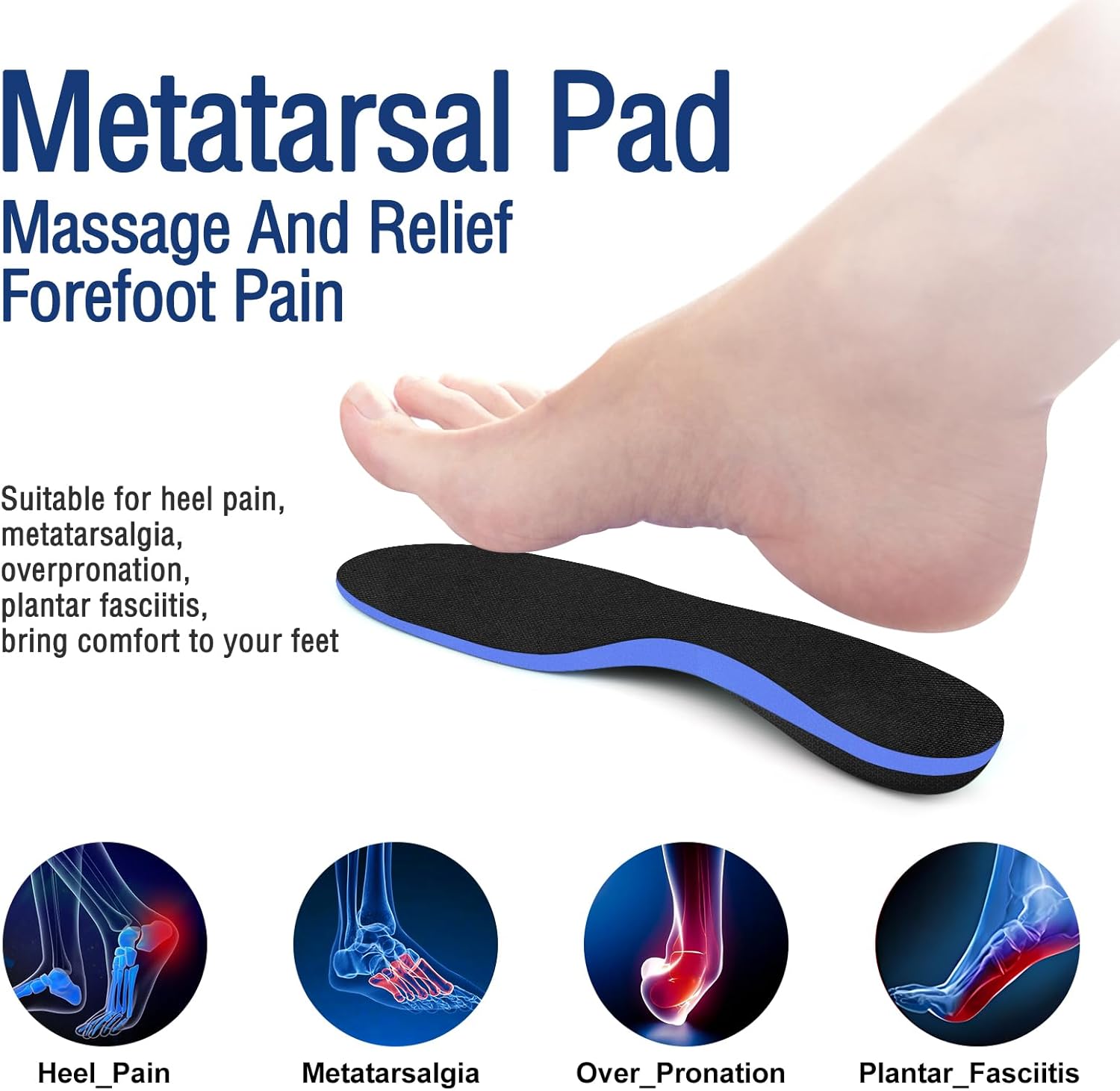 Orthotic Insole,Arch Support for Insole,Plantar Fasciitis Insole,Trimable Size,f...