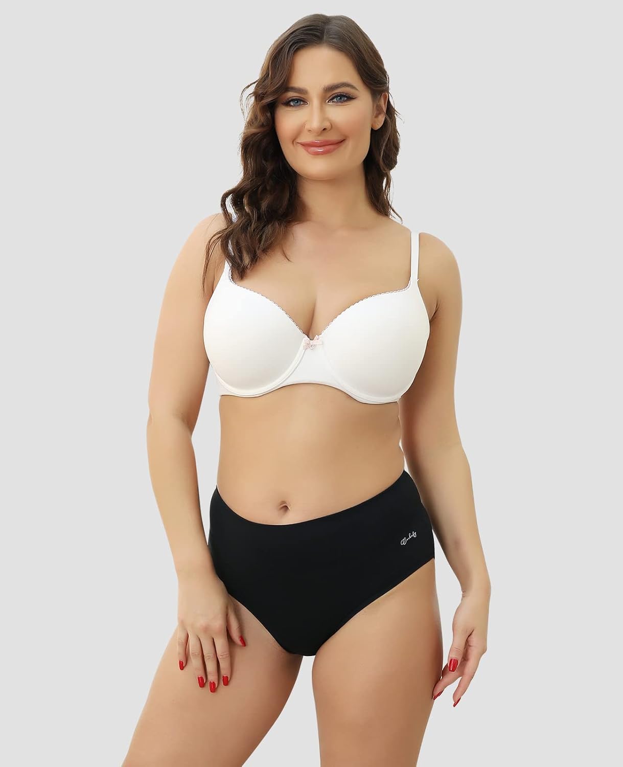 coskefy Underwear Women, Special High Waisted Cotton Knickers, Comfortable Ladie...