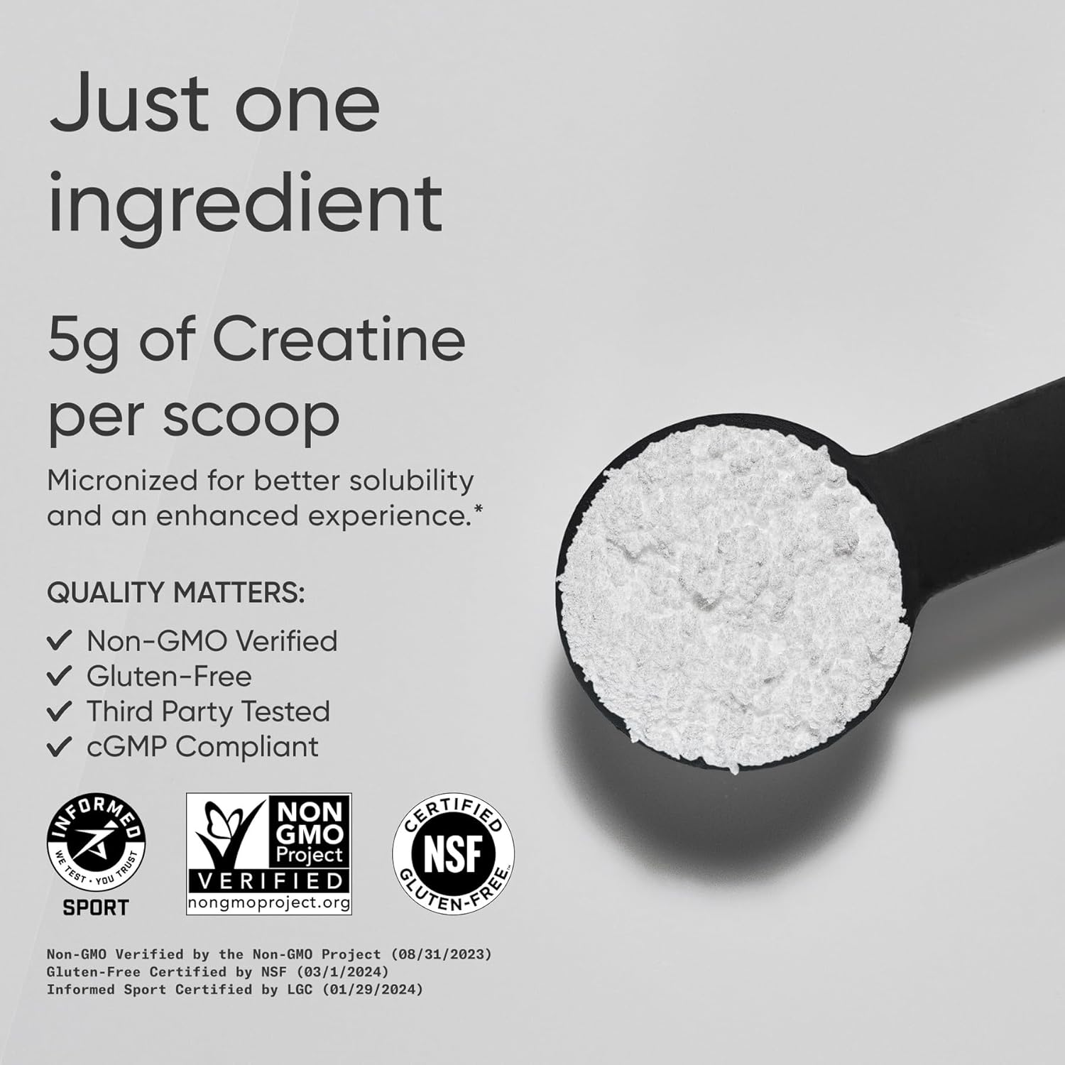 Sports Research Creatine Monohydrate - Gain Lean Muscle, Improve Performance and...