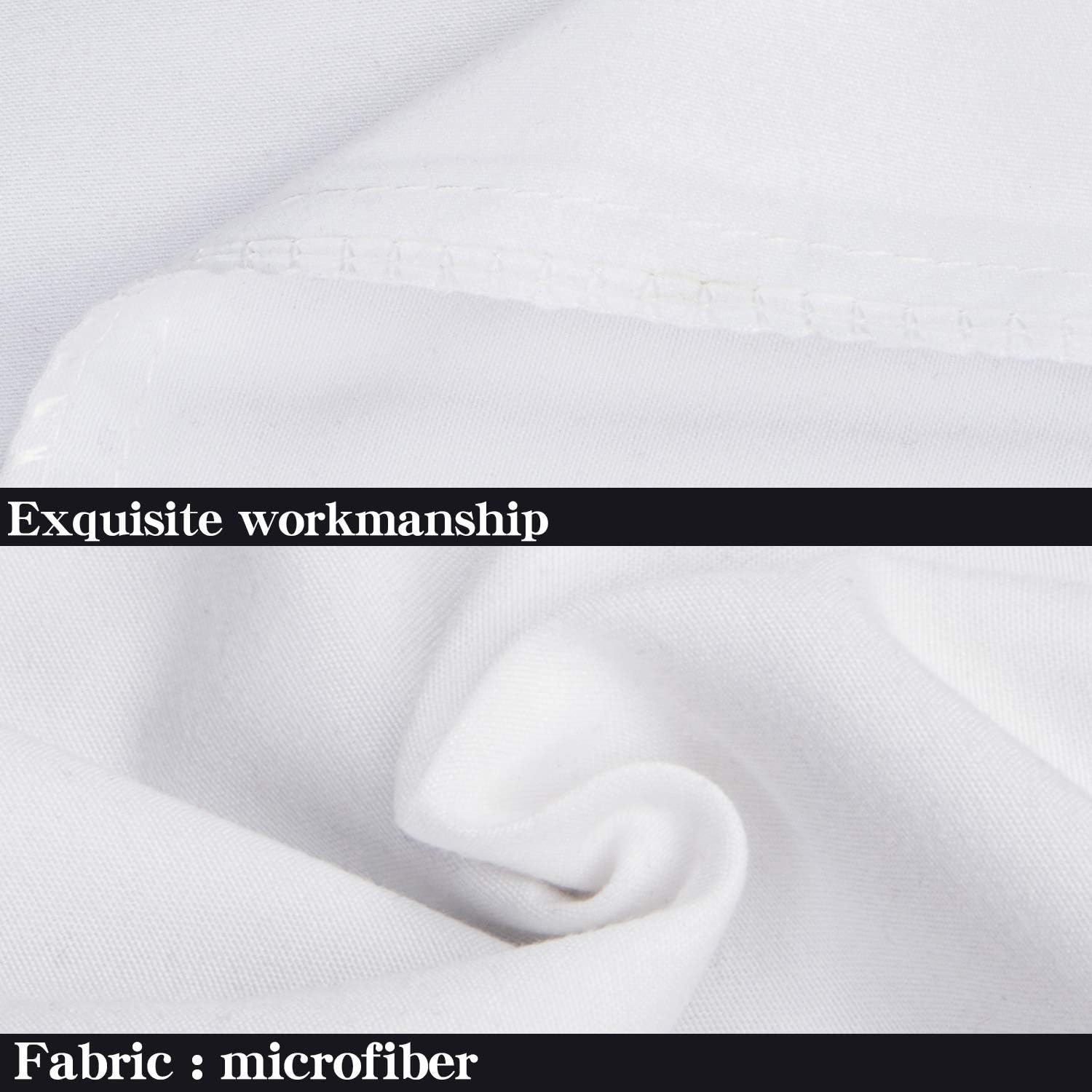 NTBAY 4 Pack 100% Brushed Microfiber Plain Pillowcases, 1800 Super Soft and Cozy...