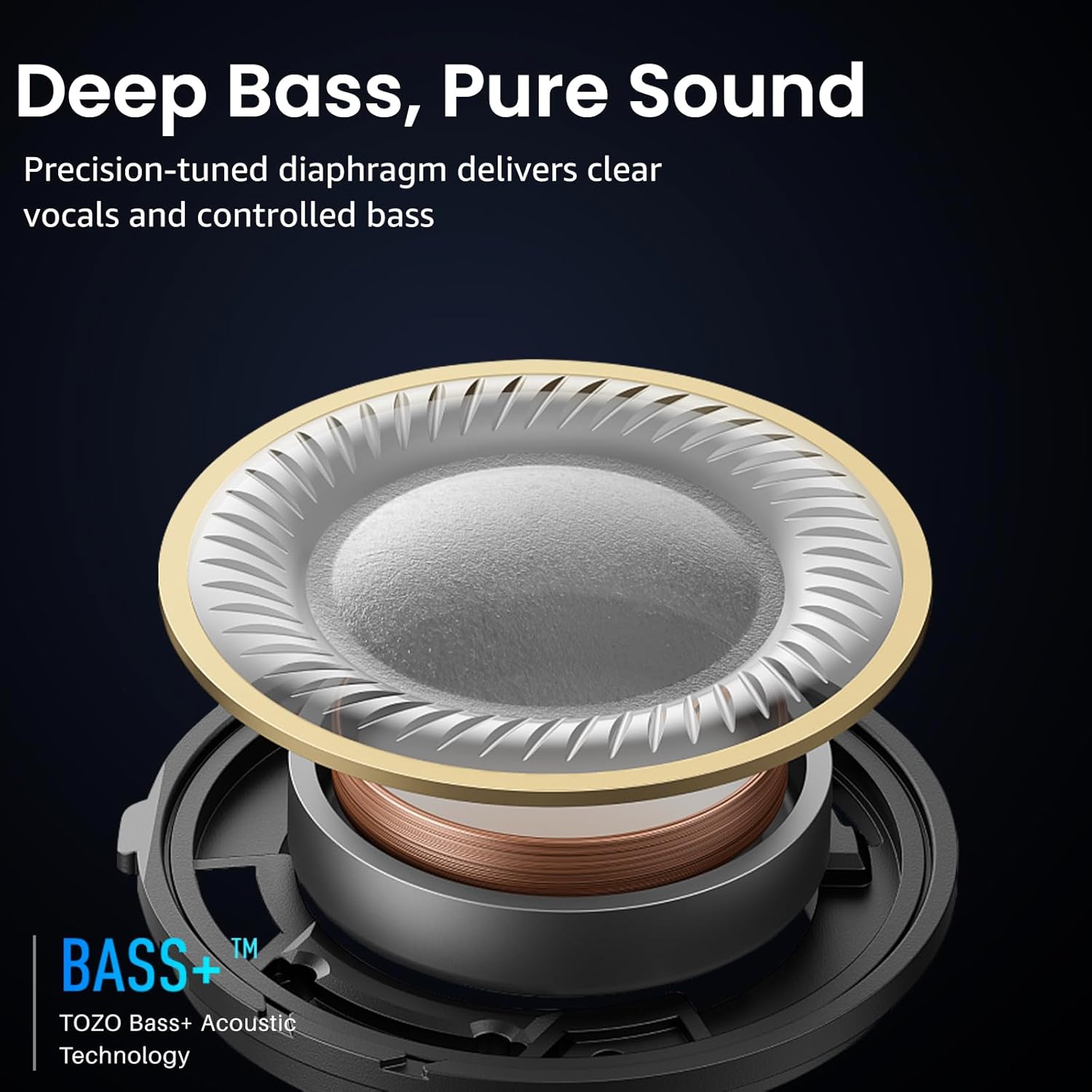 TOZO A1 Wireless Earbuds, Innovative Bluetooth 5.3 Earphones, Smart Earbuds Supp...