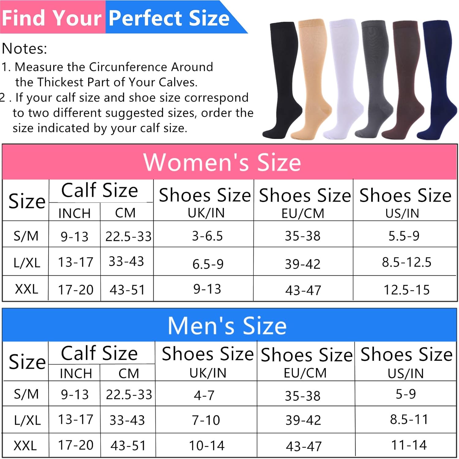 High-Quality Compression Socks, Premium Compression Socks for Women Men, Top Ath...