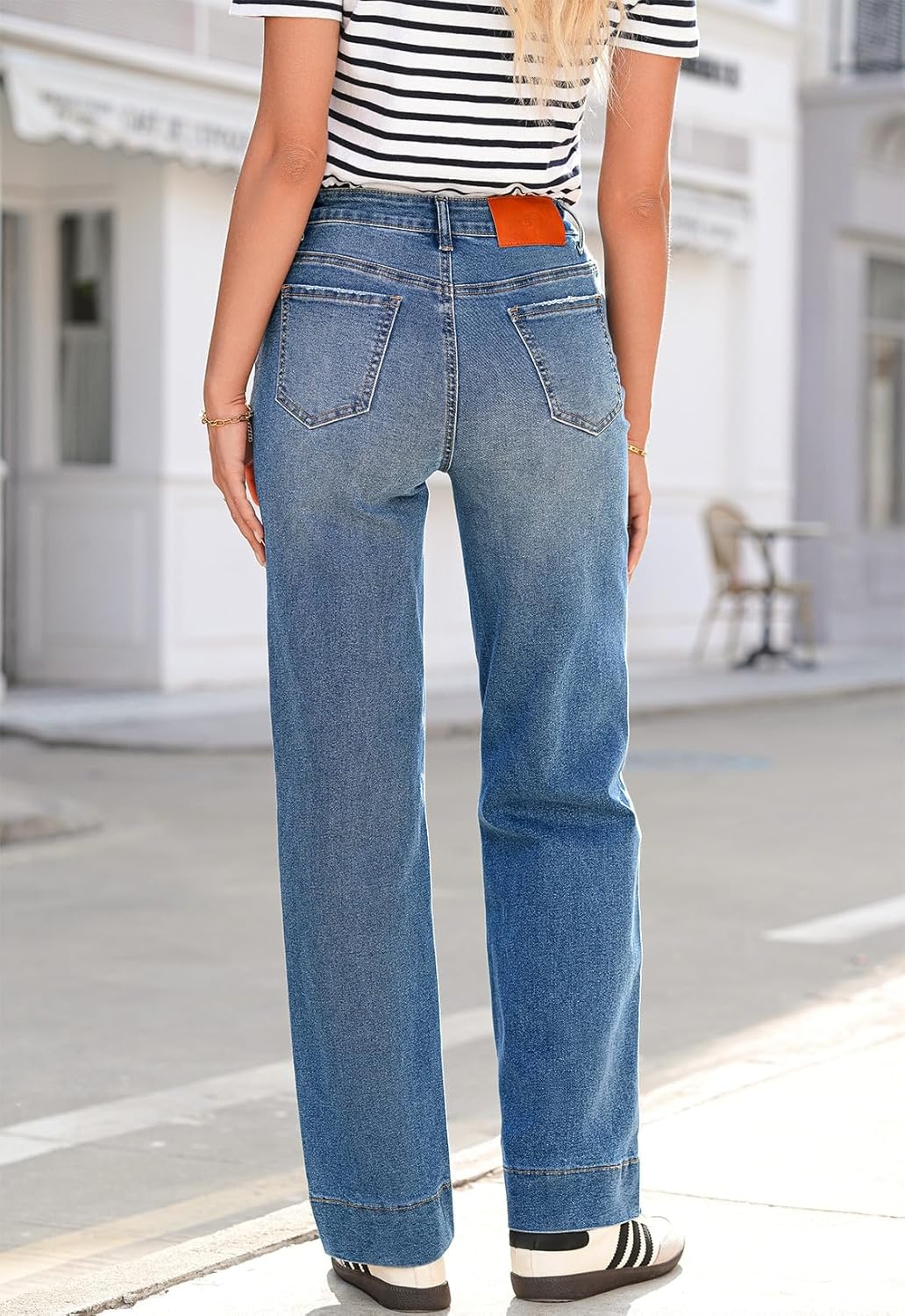 Stylish Sidefeel Women's Jeans, Premium Wide Leg Jeans, High-Quality High Waiste...