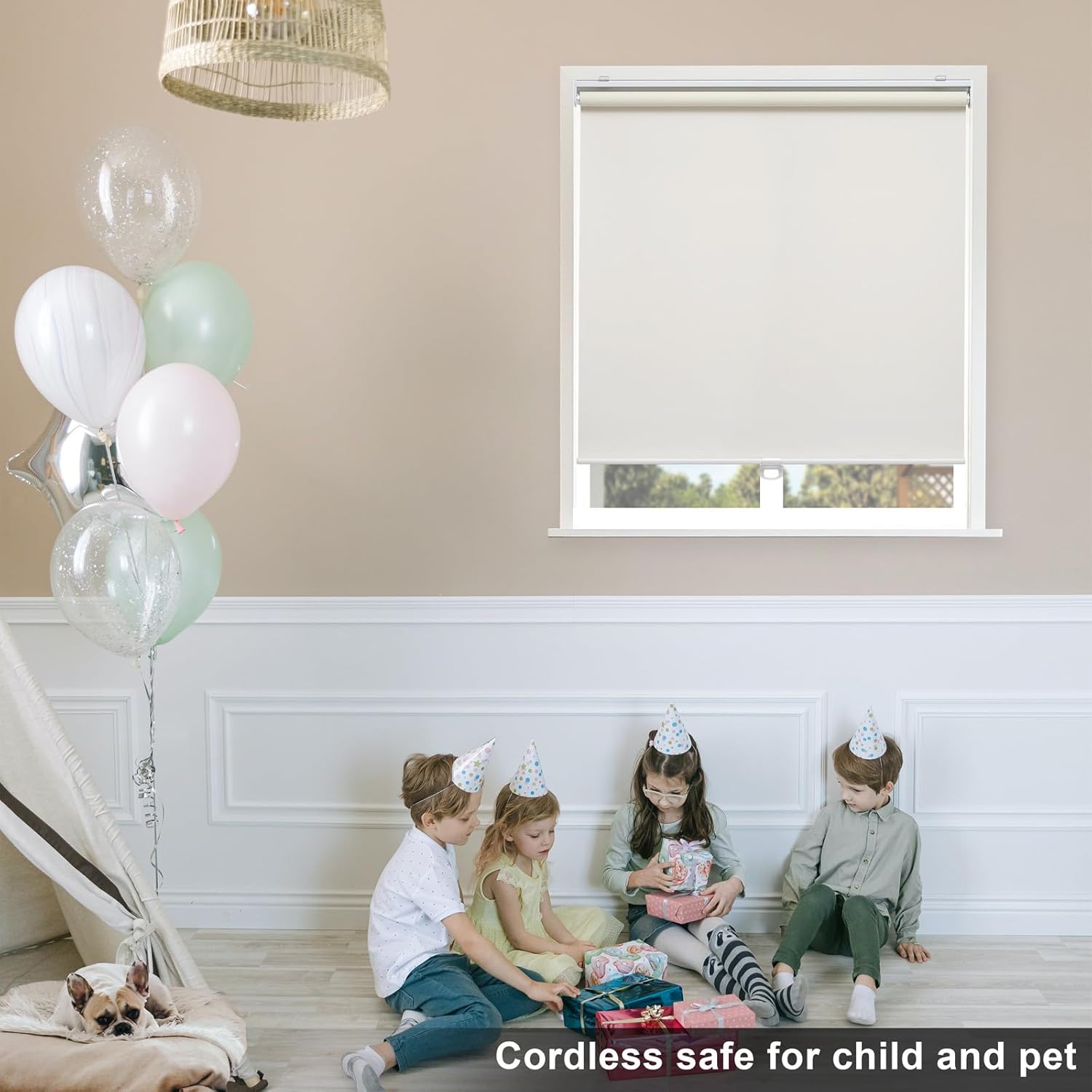 High-Quality Blackout Roller Shades, Special Cordless Blinds for Windows, Innova...