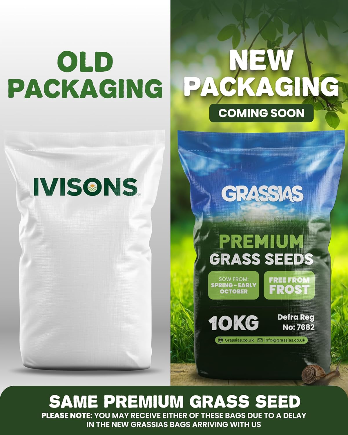Top-Quality Grassias Premium Grass Seed, Exceptional Hard Wearing Lawn Seed, Sus...