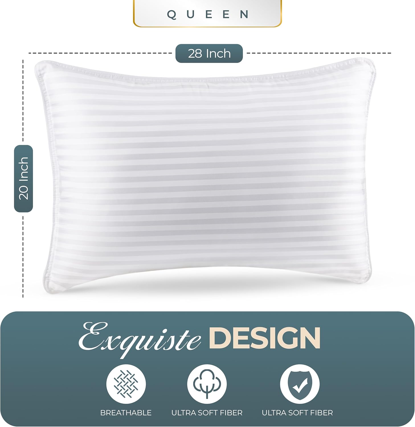 Utopia Bedding Bed Pillows for Sleeping Queen Size...